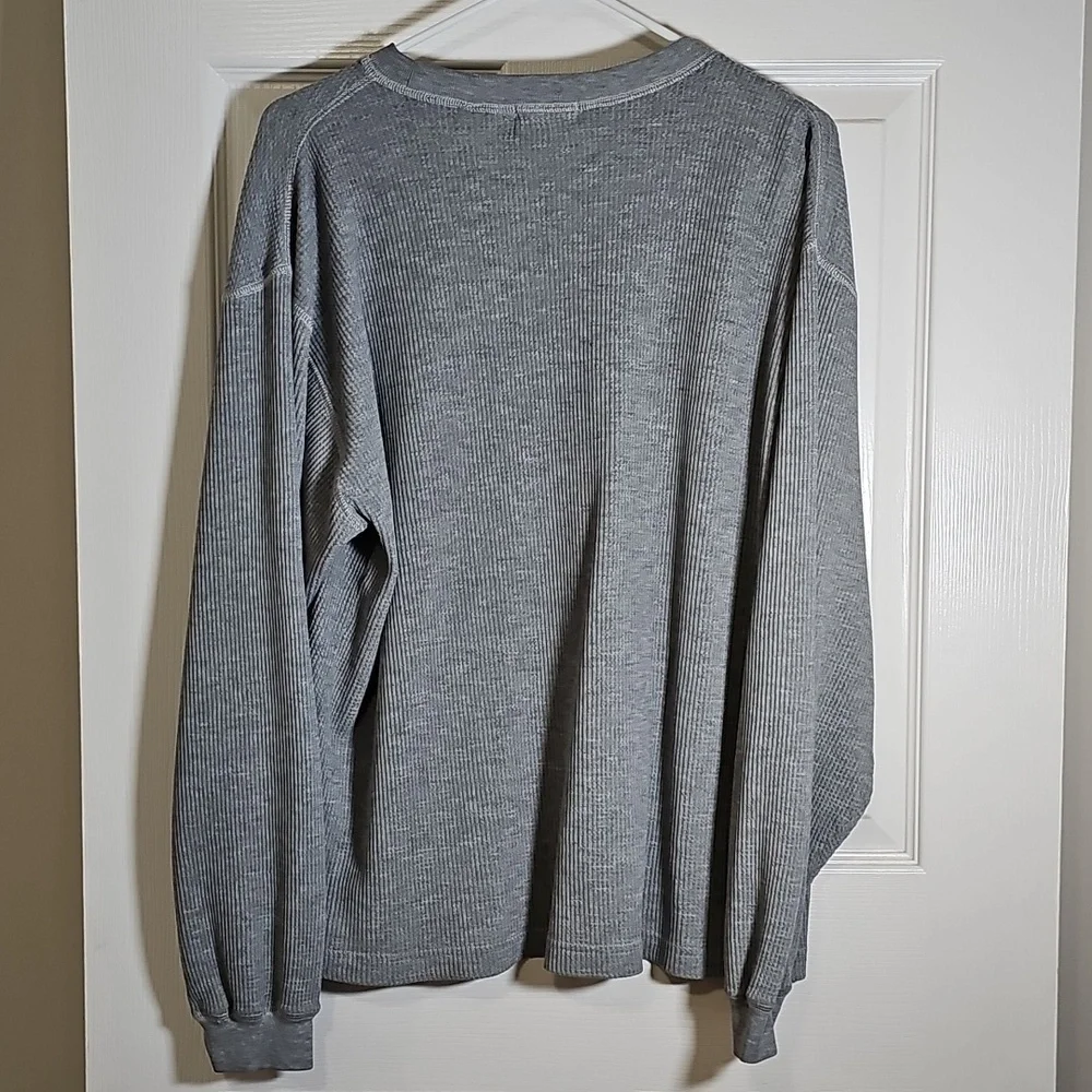 Express Thermal Long Sleeve Crewneck Gray Shirt Size M